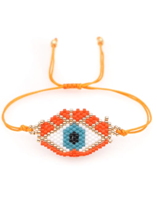Roxi Multi Color MiyukiDB Evil Eye Bohemia Handmade Weave Bracelet 0