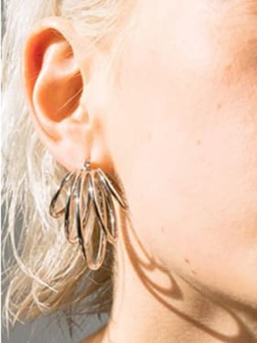 LI MUMU Copper Irregular Minimalist Drop Earring 2