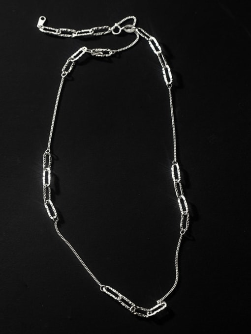 Rosh 925 Sterling Silver Geometric Minimalist Necklace 0
