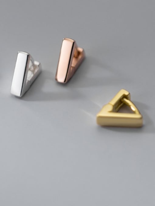 Rosh 925 Sterling Silver Triangle Minimalist Stud Earring 0
