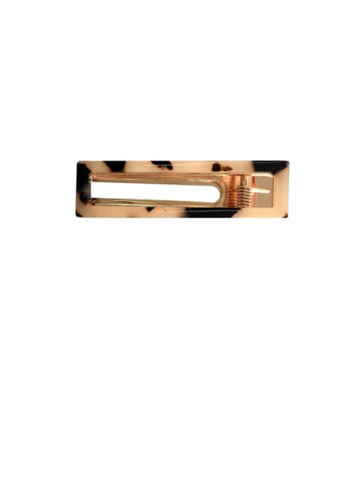 1# Duckbill clip Zinc Alloy With Cellulose Acetate  Hollow Geometric Minimalist Barrettes & Clips