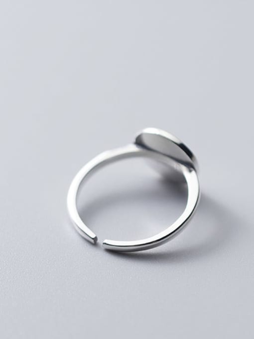 Rosh 925 Sterling Silver Round Minimalist Band Ring 2