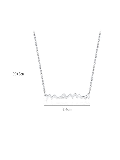 MODN 925 Sterling Silver Irregular Minimalist Necklace 2