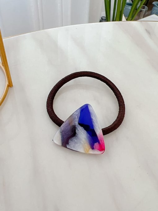 pack of colorful blue (10 packs) Cellulose Acetate Minimalist Geometric Multi Color Hair Rope