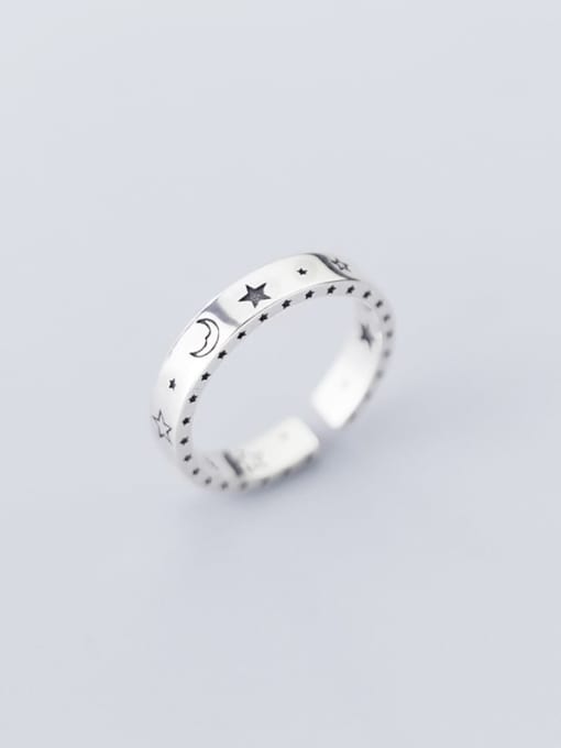 Rosh 925 sterling silver star minimalist free ssize  ring 3