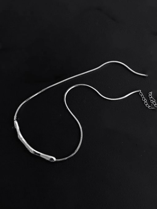 A TEEM Titanium Steel Heart Hip Hop +Snake Bone Chain Necklace 0