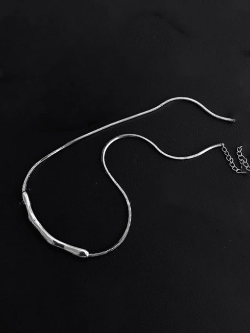 steel Titanium Steel Heart Hip Hop +Snake Bone Chain Necklace