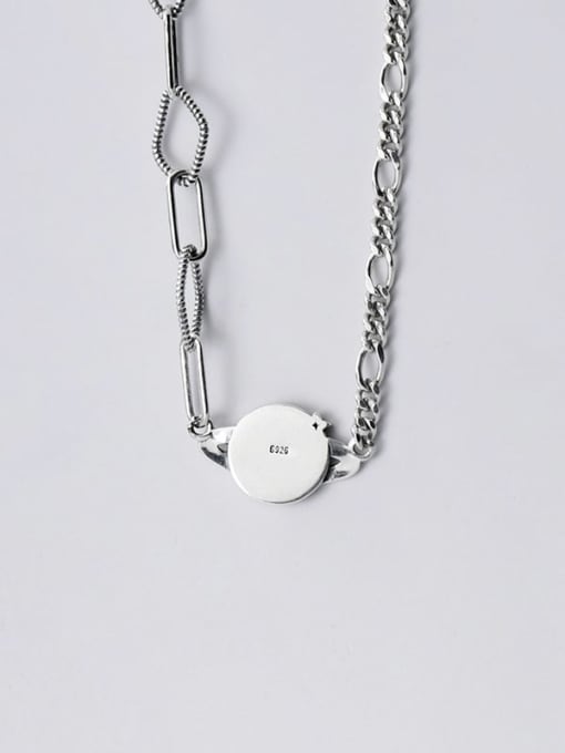 Rosh 925 Sterling Silver Vintage  Irregular Chain Necklace 3