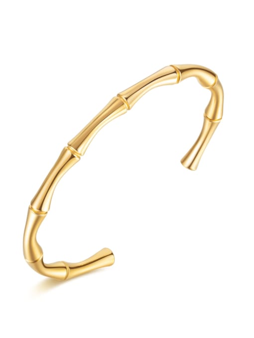 1020 gold plated bracelet Titanium Steel Geometric Minimalist Cuff Bangle