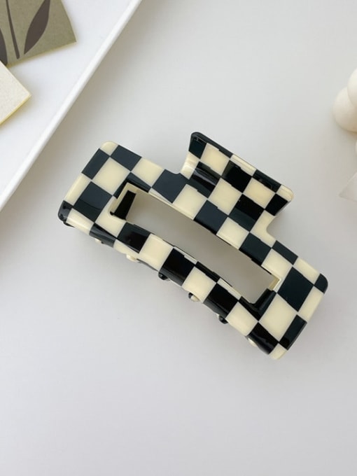 F134 10.5cm Cellulose Acetate Trend Geometric Alloy Jaw Hair Claw