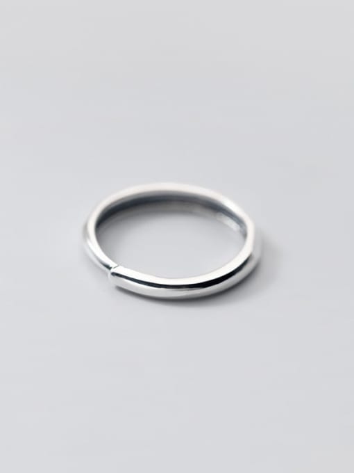 Rosh 925 Sterling Silver Round Minimalist Band Ring 1