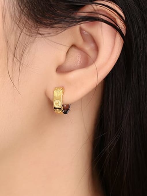 KDP-Silver 925 Sterling Silver Clover Vintage Huggie Earring 1