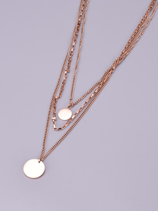 A TEEM Titanium Round Minimalist Multi Strand Necklace