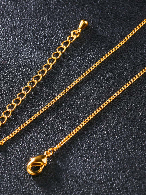 Open Sky Brass Minimalist chain Necklace 1
