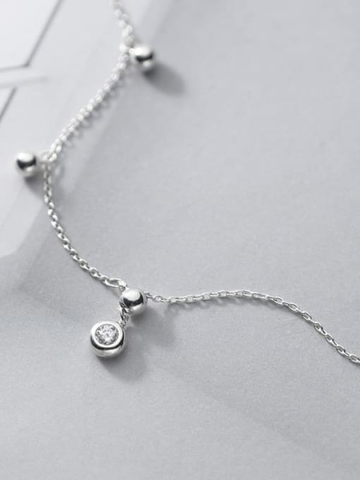 Rosh 925 Sterling Silver Round Minimalist Necklace