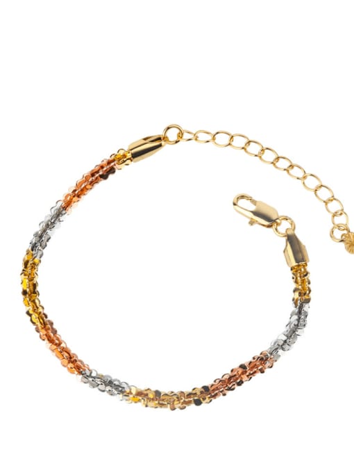 ROSS Brass Bracelet Trend Irregular and Necklace Set 3