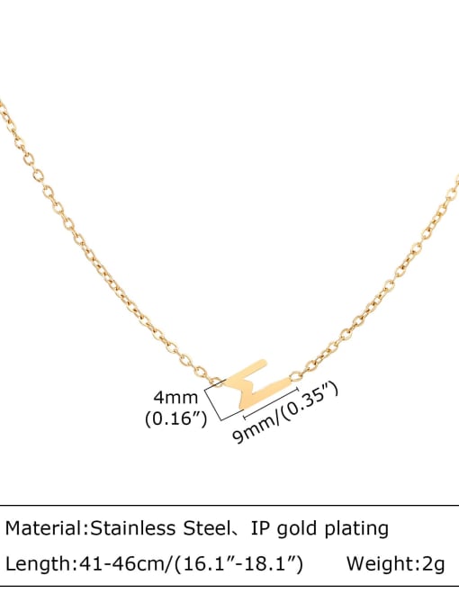 CONG Stainless steel Irregular Minimalist Necklace 2
