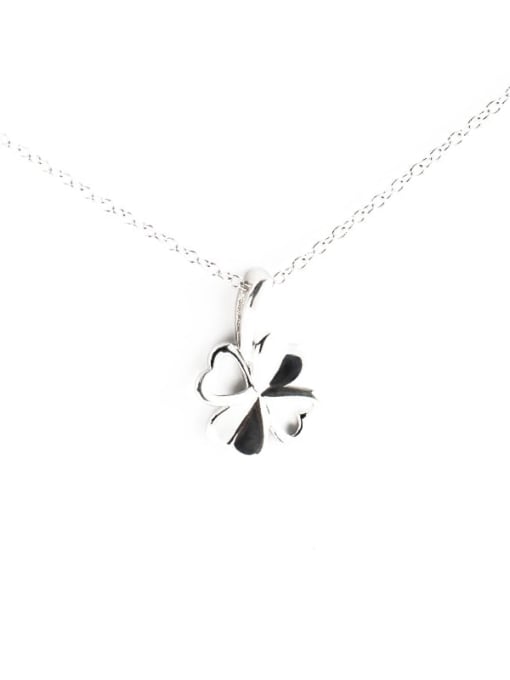 XBOX 925 Sterling Silver Smooth Flower Minimalist Pendant Necklace 3