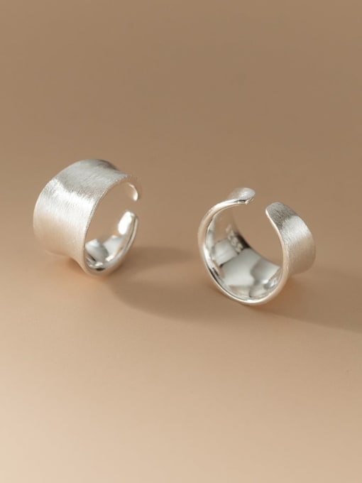 Rosh 925 Sterling Silver Geometric Minimalist Clip Earring 0
