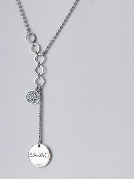 Rosh 925 Sterling Silver Tassel Vintage Lariat Necklace 1