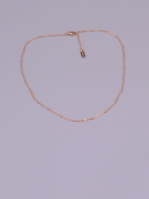 A TEEM Titanium Bead Round Minimalist Choker Necklace 1