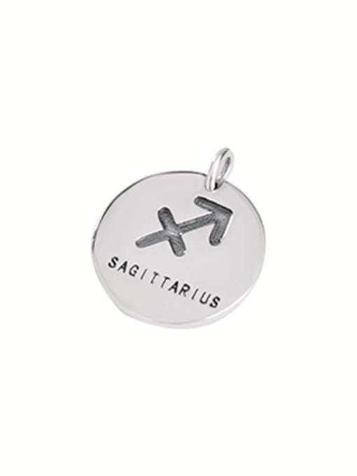 Sagittarius (without chain) 925 Sterling Silver Constellation Vintage Necklace