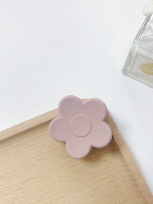 lilac colour Alloy Resin Minimalist Flower  Multi Color Jaw Hair Claw