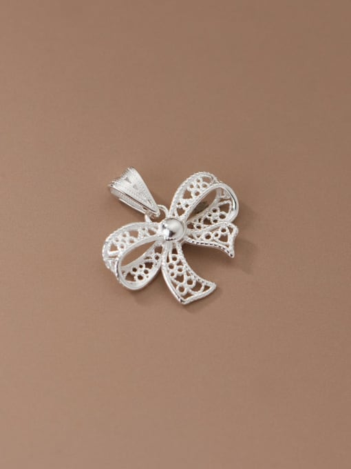 Rosh 925 Sterling Silver Minimalist Butterfly  Flower Pendant 0
