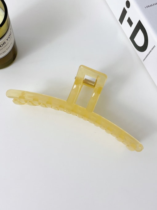 Clear yellow 12.7cm Alloy Resin  Trend Geometric Jaw Hair Claw