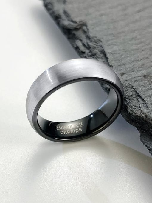CONG Stainless steel Geometric Minimalist Band Ring 2