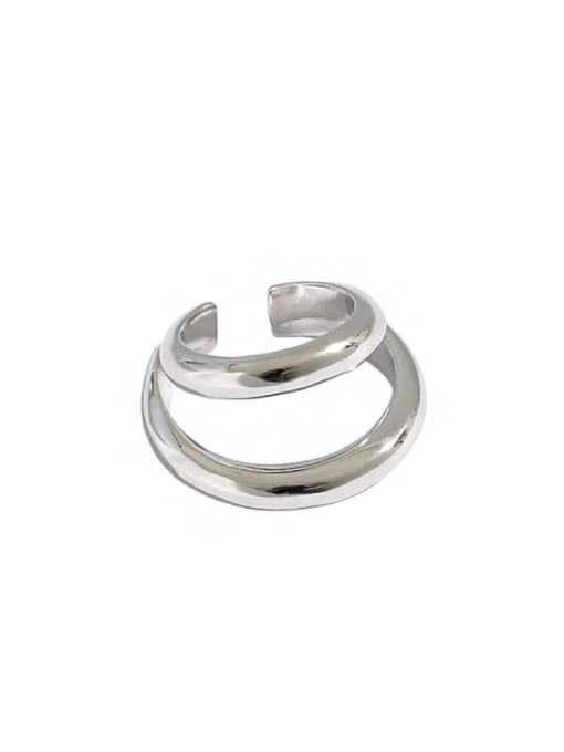 DAKA 925 Sterling Silver Irregular Minimalist Clip Earring(ONLY ONE PCS) 4