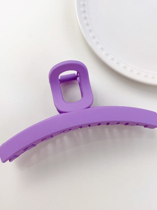 Purple 11.5cm Alloy Resin Minimalist Geometric Jaw Hair Claw