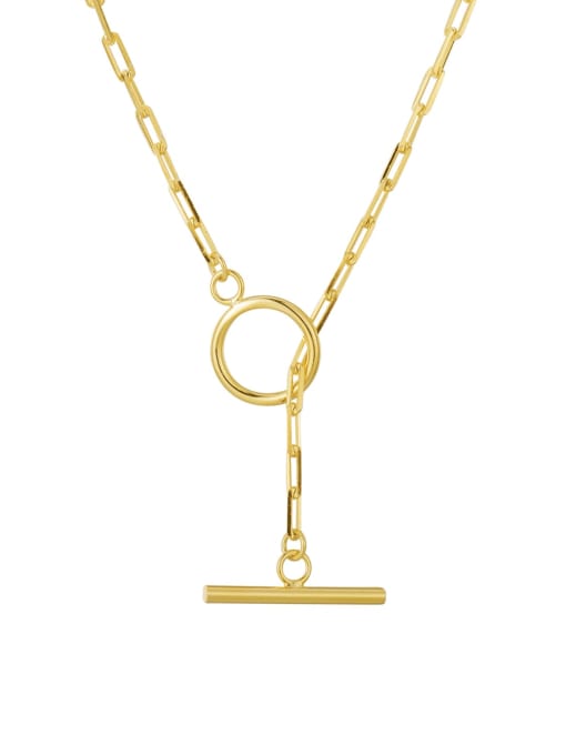 XBOX 925 Sterling Silver Geometric Tassel Minimalist Cross Chain OT Chain Necklace 0