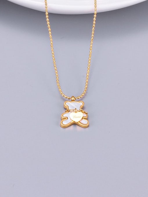 A TEEM Titanium Shell  Little Bear  Necklace 1