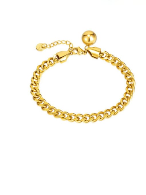 1357 Steel Bracelet Gold Titanium Steel Snake  Bone Chain Hip Hop Link Bracelet