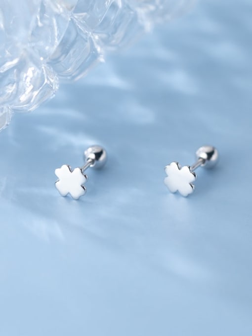 Rosh 925 Sterling Silver Cross Minimalist Stud Earring 2