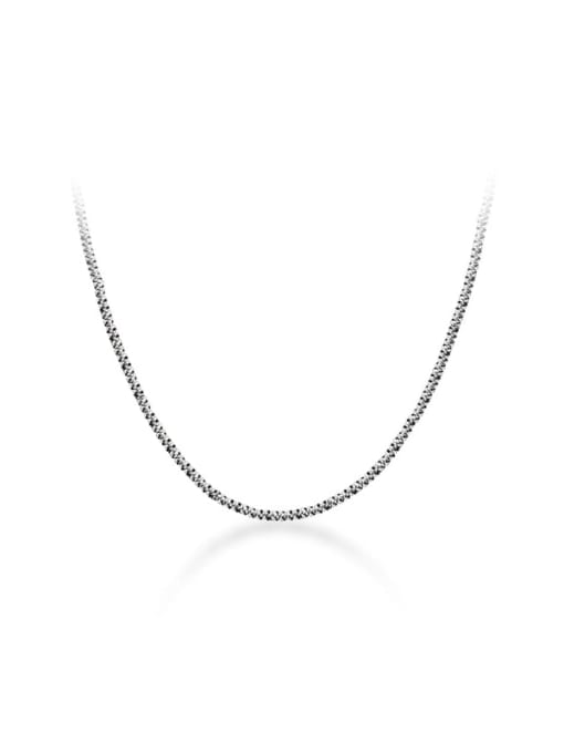 Rosh 925 Sterling Silver Round Minimalist Chain Necklace 3