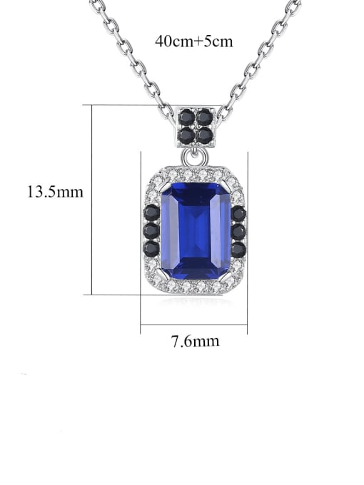 CCUI 925 Sterling Silver Cubic Zirconia Geometric Dainty Necklace 4