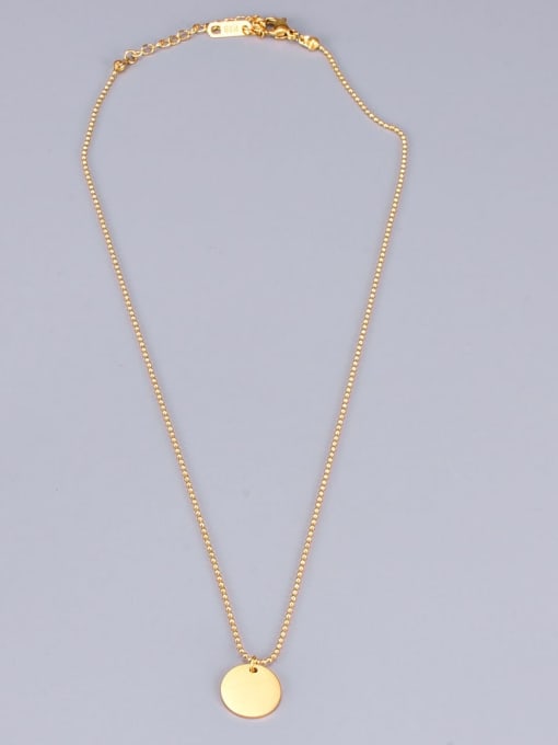 A TEEM Titanium Round Minimalist Necklace 2
