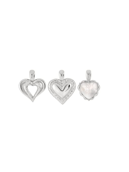 DAKA 925 Sterling Silver Vintage Heart Pendant