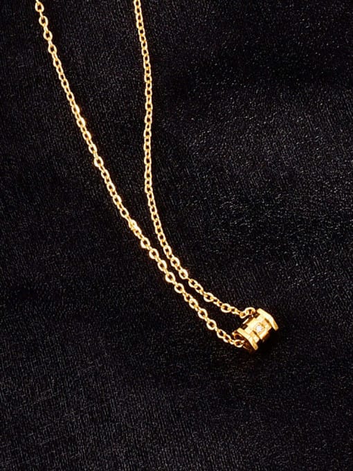 A TEEM Titanium Irregular Minimalist pendant Necklace 2