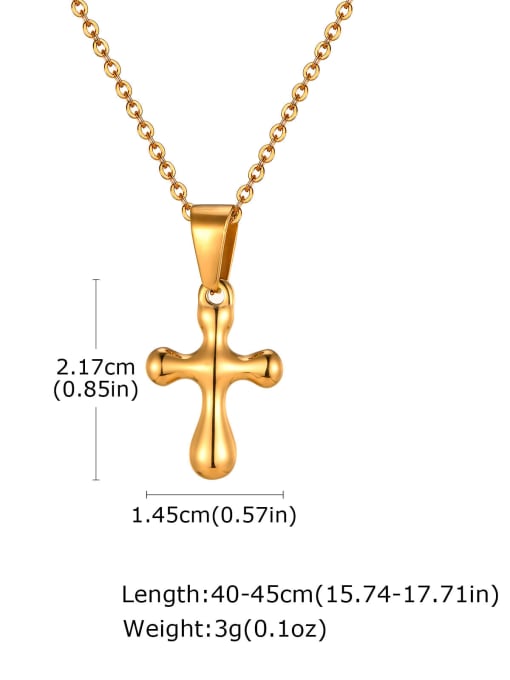 2037G without chain Stainless steel Cross Hip Hop Regligious Necklace