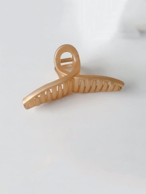 5 gold ribbon 11cm Alloy Resin Vintage Geometric  Jaw Hair Claw