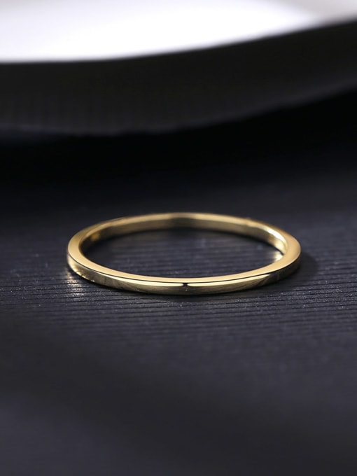CCUI Brass Geometric Minimalist Band Ring 3