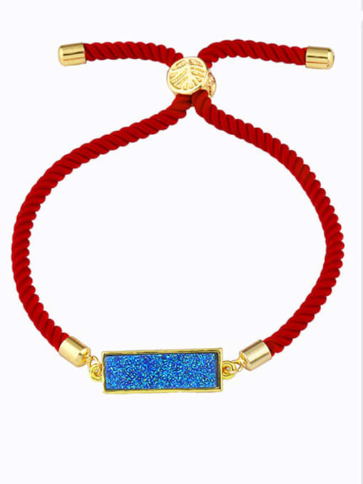 CC Red rope Geometric Minimalist Adjustable Bracelet 3