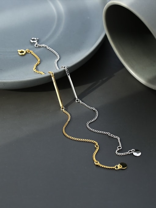 CHARME Brass Geometric Minimalist Link Wire  Bracelet 1