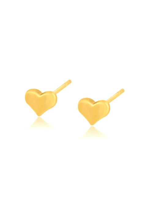 XP Alloy Heart Minimalist Stud Earring 0