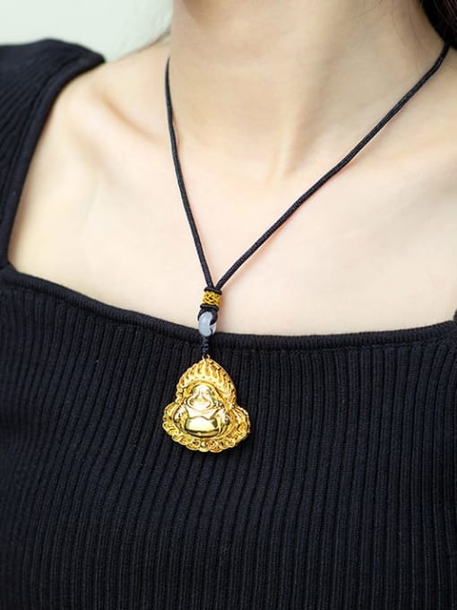XP Alloy Big Belly Buddha Trend Necklace 1