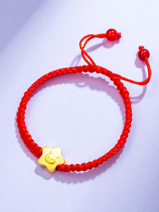 XP Alloy Five-Pointed Star Smiley Cute Adjustable Bracelet 1