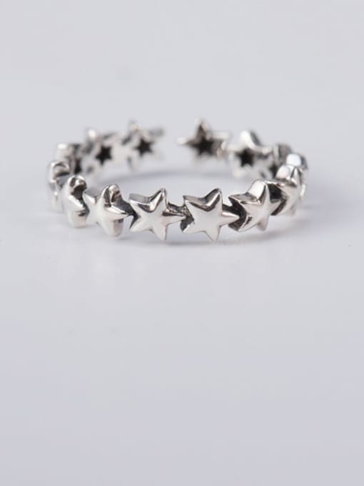 XBOX 925 Sterling Silver Star Vintage Band Ring 1